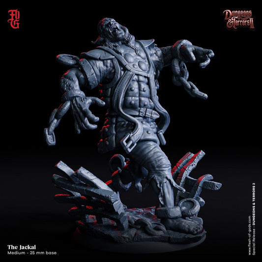 The Jackal Undead Monster Miniature - The Jackal - 32mm