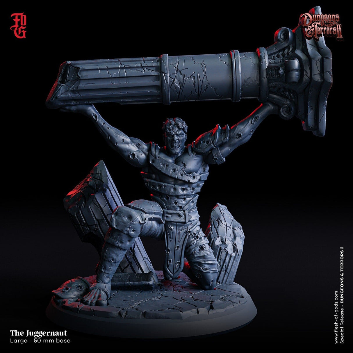 The Juggernaut Miniature | A - Tabletop RPG & D&D miniature. Perfect for wargaming & collectors