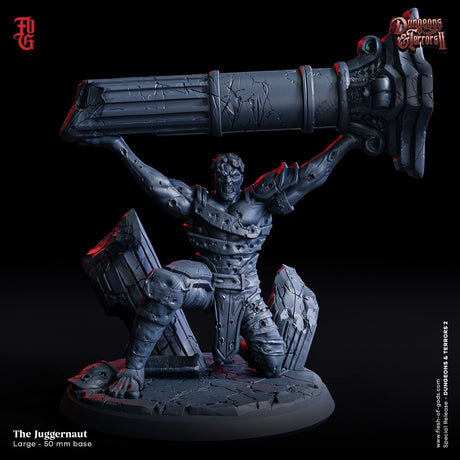 The Juggernaut Miniature | A - Tabletop RPG & D&D miniature. Perfect for wargaming & collectors