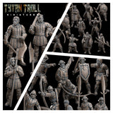 The Massive Guards Miniature | Full Set All Models - Tabletop RPG & D&D miniature. Perfect for wargaming & collectors