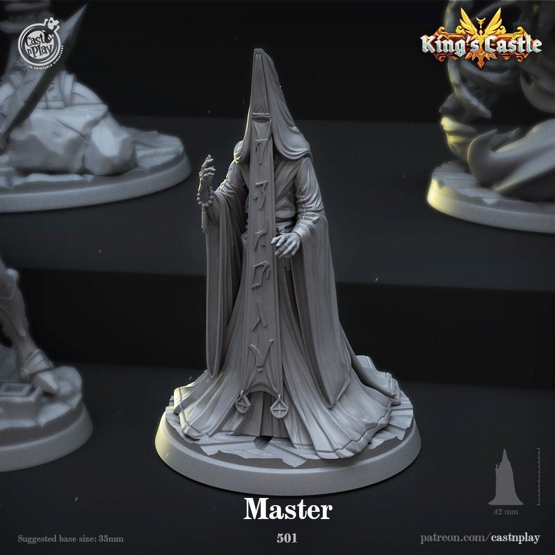 The Master Miniature | A - Tabletop RPG & D&D miniature. Perfect for wargaming & collectors