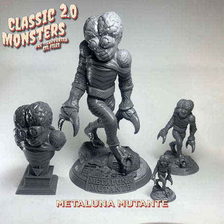 The Metaluna Mutant Miniature | The Metaluna Mutant - Tabletop RPG & D&D miniature. Perfect for wargaming & collectors