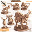 The Moose Companion Miniature | Bare A - Tabletop RPG & D&D miniature. Perfect for wargaming & collectors