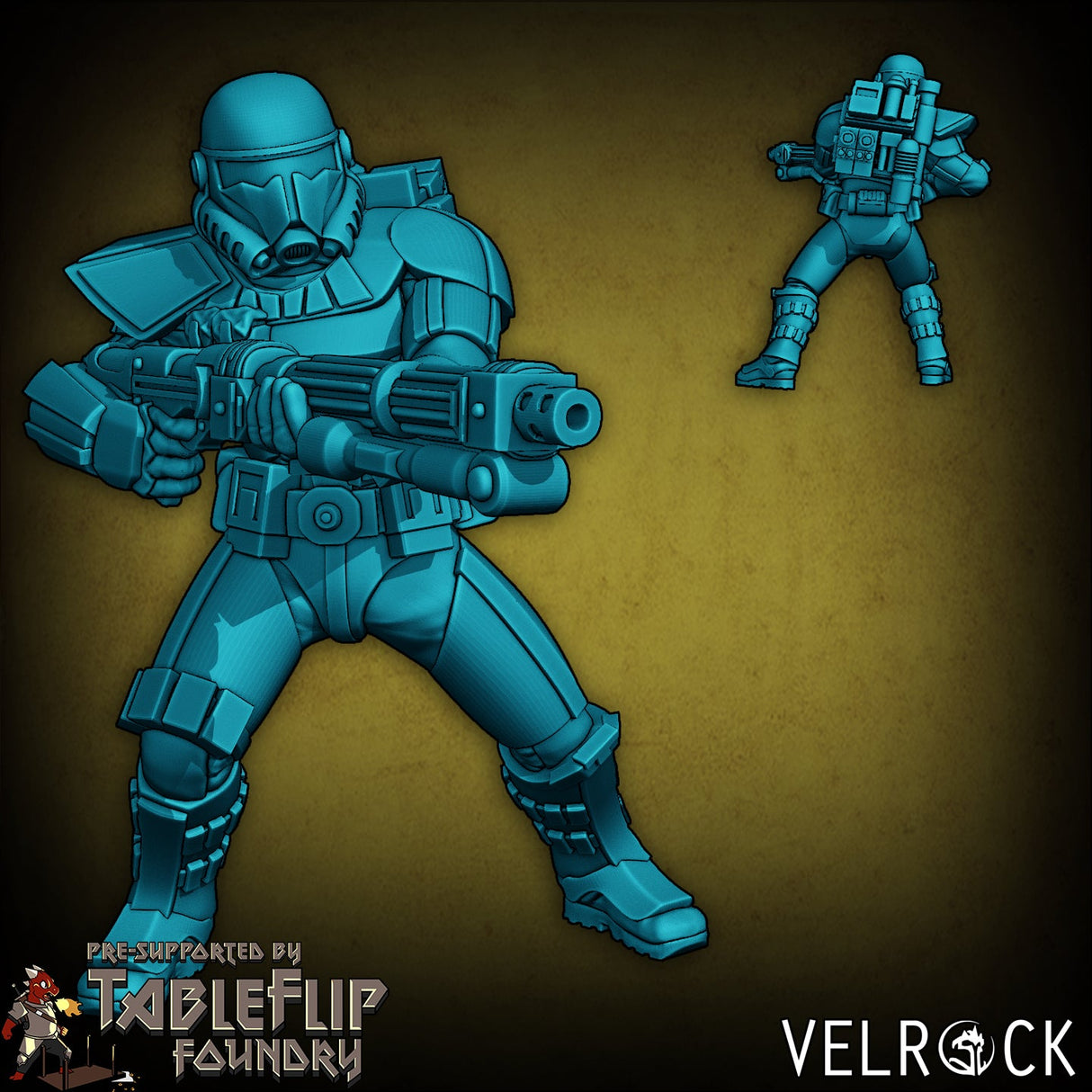 The New Empire Troopers Guard Miniature | A - Tabletop RPG & D&D miniature. Perfect for wargaming & collectors