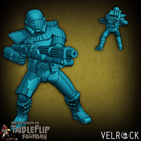 The New Empire Troopers Guard Miniature | A - Tabletop RPG & D&D miniature. Perfect for wargaming & collectors