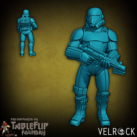 The New Empire Troopers Guard Miniature | E - Tabletop RPG & D&D miniature. Perfect for wargaming & collectors