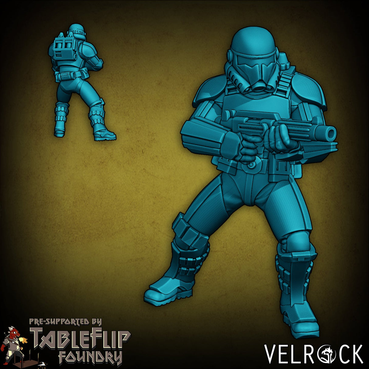 The New Empire Troopers Guard Miniature | H - Tabletop RPG & D&D miniature. Perfect for wargaming & collectors