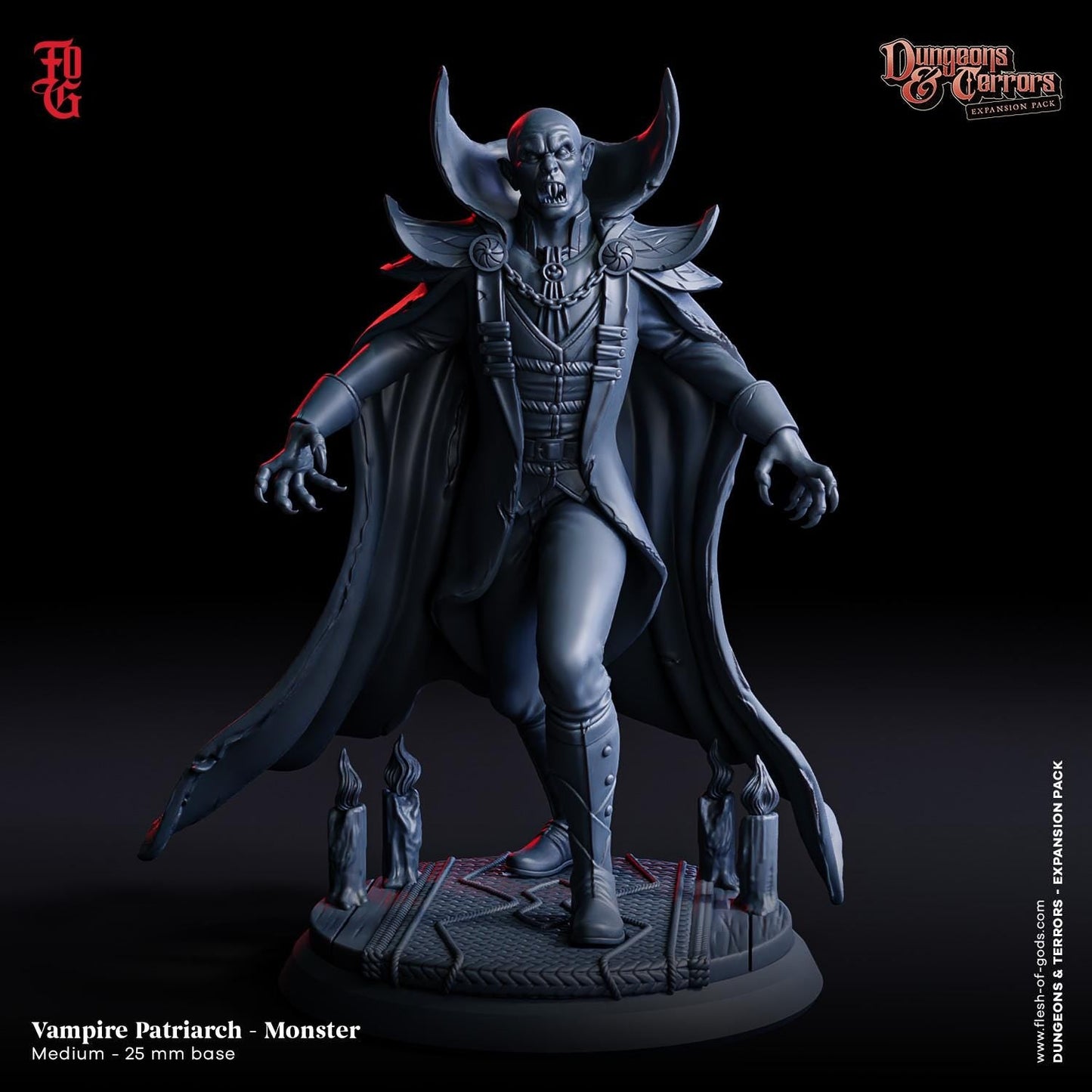 The Noble Vampire Miniature - The Vampire - 32mm