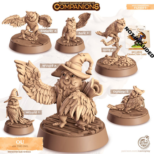The Owl Companion Miniature - Bare A - 32mm
