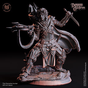 The Parasite Hunter, Elder Blood undead Miniature | The Parasite Hunter - Tabletop RPG & D&D miniature. Perfect for wargaming & collectors