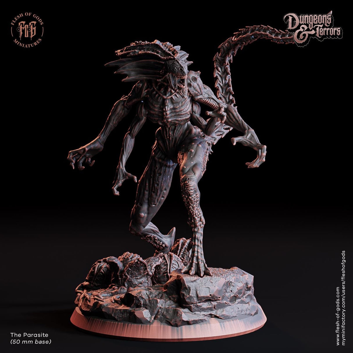 The Parasite Miniature | The Parasite - Tabletop RPG & D&D miniature. Perfect for wargaming & collectors