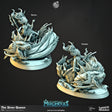 The Siren Queen Miniature | Set of 2 - Tabletop RPG & D&D miniature. Perfect for wargaming & collectors