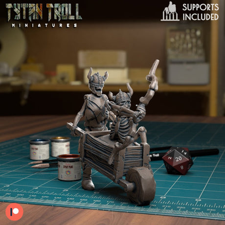 The Skeleton Wizard Miniature | A - Tabletop RPG & D&D miniature. Perfect for wargaming & collectors