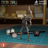 The Skeleton Wizard Miniature | H - Tabletop RPG & D&D miniature. Perfect for wargaming & collectors