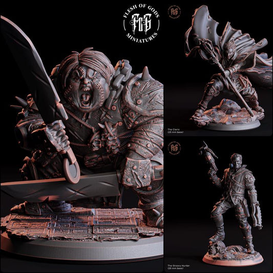 The Walking Doll, The undead Cleric Miniature - Full Set All Models - 32mm