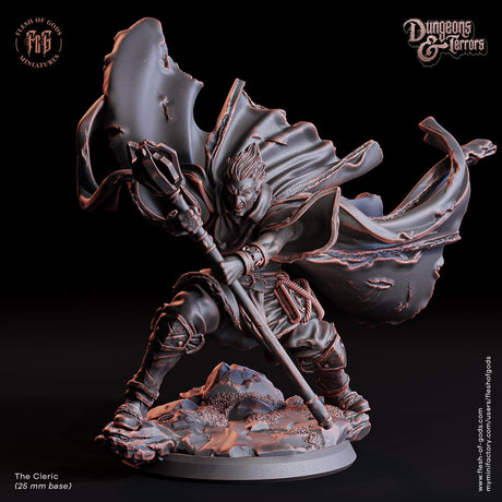 The Walking Doll, The undead Cleric Miniature | The Cleric - Tabletop RPG & D&D miniature. Perfect for wargaming & collectors