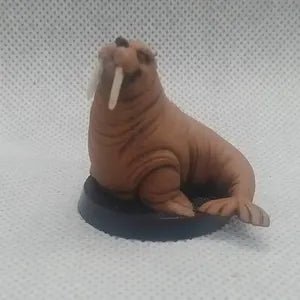 The Walrus Companion Miniature | Bare A - Tabletop RPG & D&D miniature. Perfect for wargaming & collectors