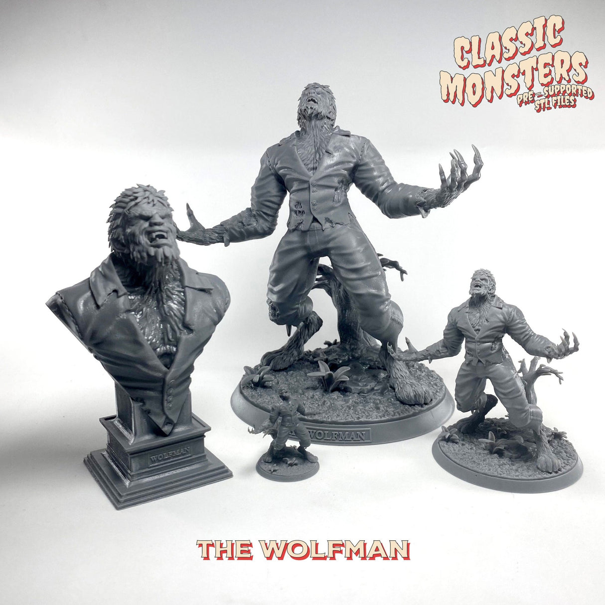 The Wolfman Miniature | The Wolfman - Tabletop RPG & D&D miniature. Perfect for wargaming & collectors