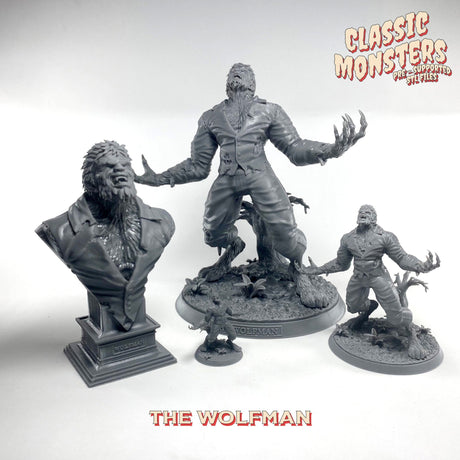 The Wolfman Miniature | The Wolfman - Tabletop RPG & D&D miniature. Perfect for wargaming & collectors