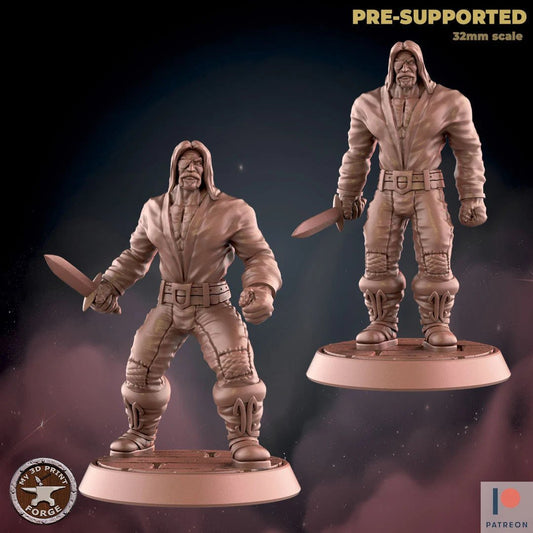 Thief Or Bandit Miniature - Set of 2 - 28mm