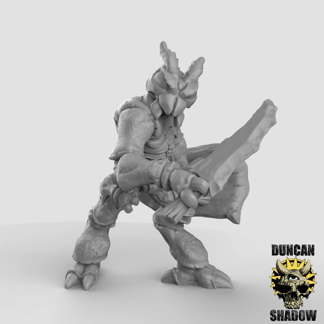 Thri Kreen BugFolk Miniature | C - Tabletop RPG & D&D miniature. Perfect for wargaming & collectors