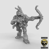 Thri Kreen Miniature bowmen | C - Tabletop RPG & D&D miniature. Perfect for wargaming & collectors