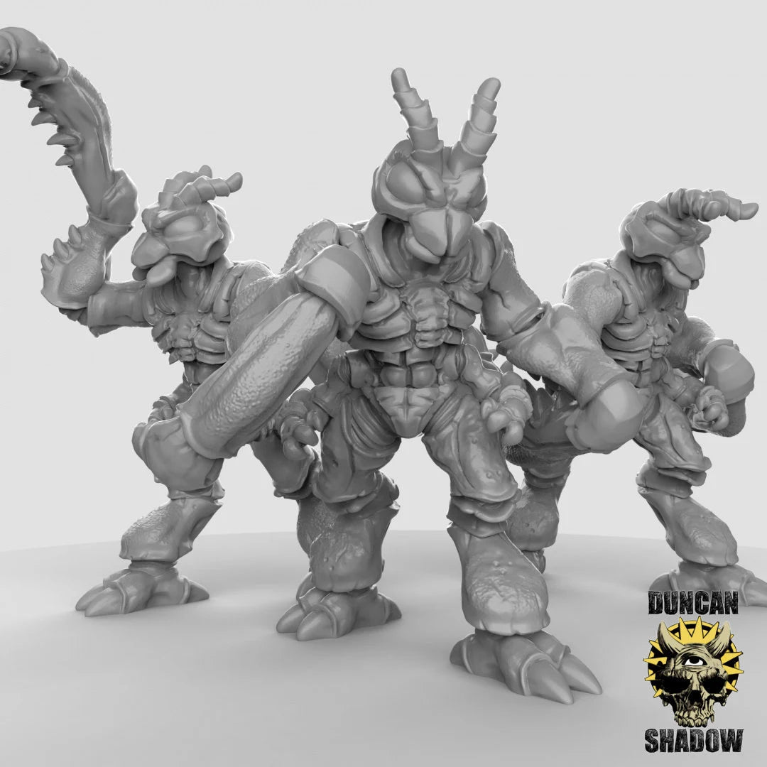 Thri Kreen Miniature - Set of 3 - 28mm