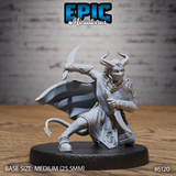 Tiefling Assassin Miniature | B - Tabletop RPG & D&D miniature. Perfect for wargaming & collectors