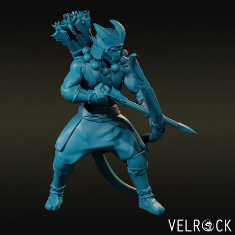 Tiefling Ninja Miniature | B - Tabletop RPG & D&D miniature. Perfect for wargaming & collectors