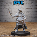 Tiefling Merchant Miniature | C - Tabletop RPG & D&D miniature. Perfect for wargaming & collectors
