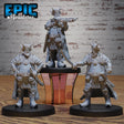 Tiefling Merchant Miniature | Set of 3 - Tabletop RPG & D&D miniature. Perfect for wargaming & collectors