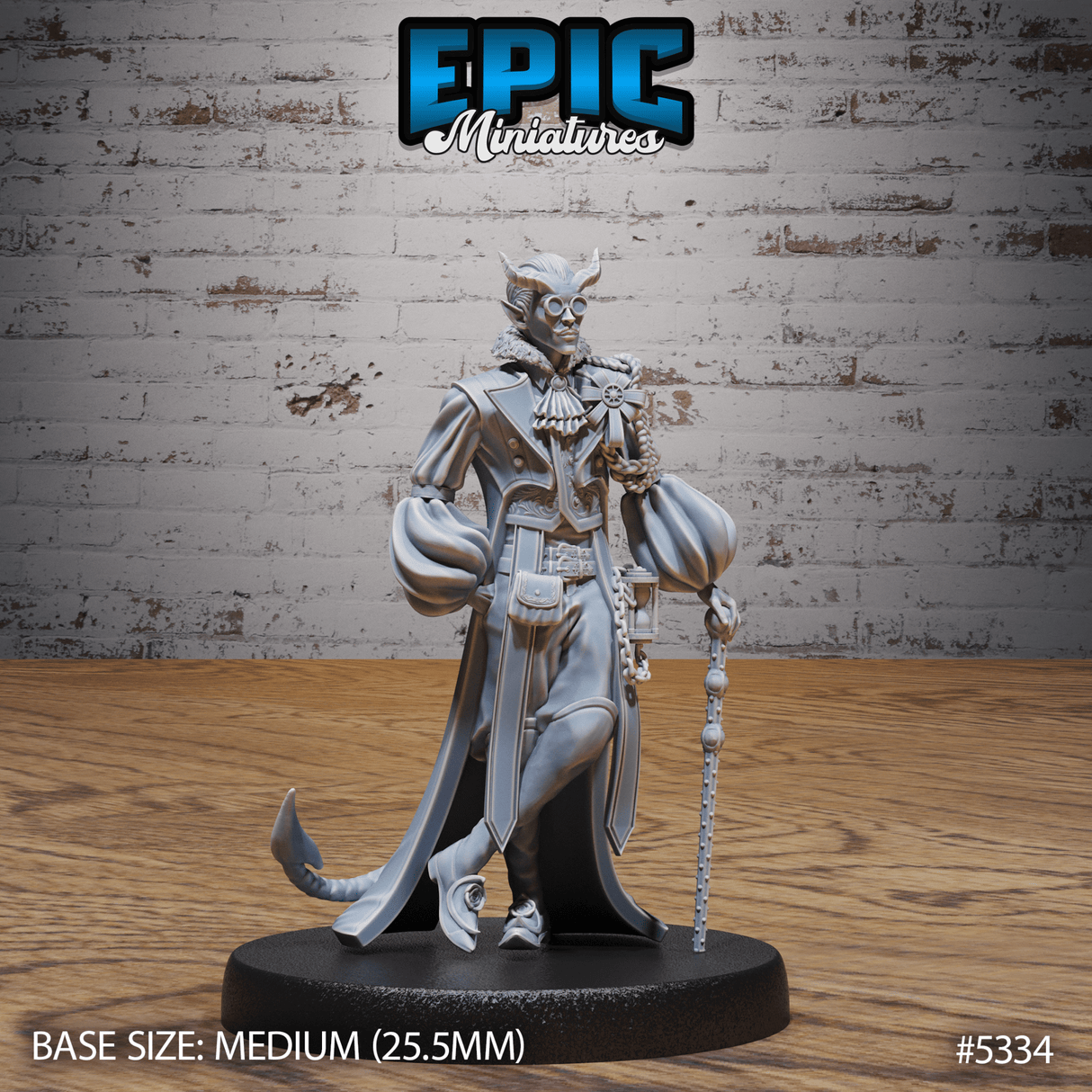 Tiefling Noble Miniature | A - Tabletop RPG & D&D miniature. Perfect for wargaming & collectors