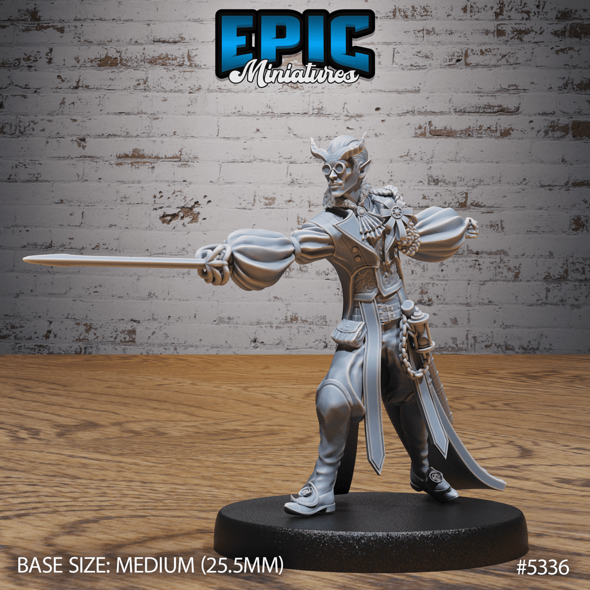 Tiefling Noble Miniature | C - Tabletop RPG & D&D miniature. Perfect for wargaming & collectors