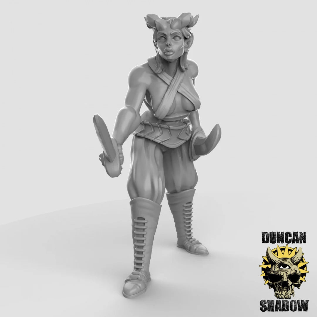 Tiefling Pirate Set 1 Miniature | A - Tabletop RPG & D&D miniature. Perfect for wargaming & collectors
