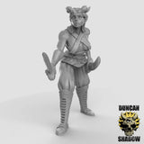 Tiefling Pirate Set 1 Miniature | A - Tabletop RPG & D&D miniature. Perfect for wargaming & collectors