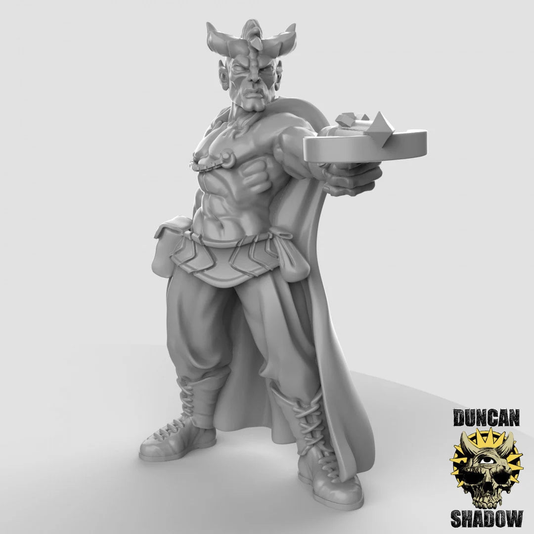 Tiefling Pirate Miniature - C - 28mm