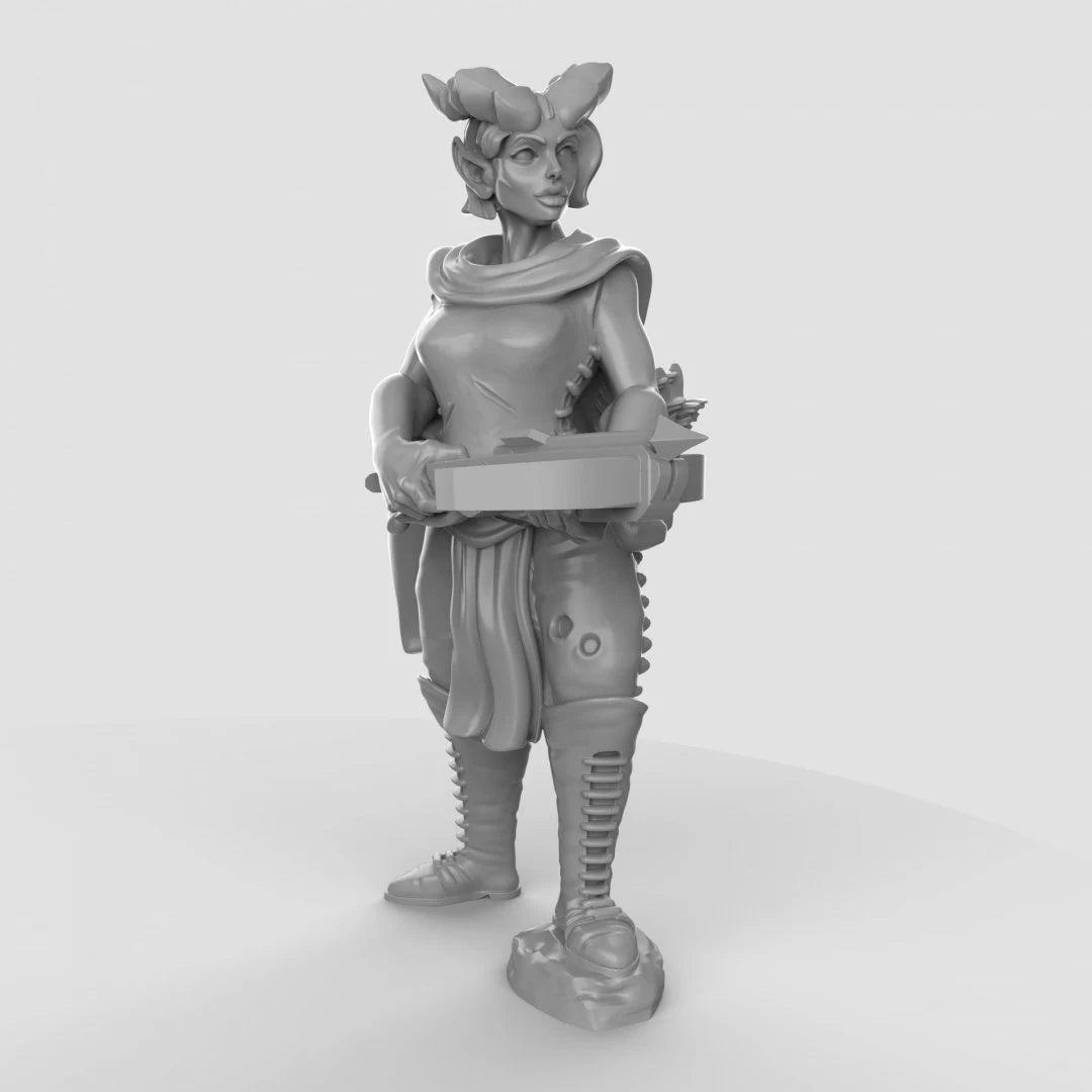 Tiefling Pirate Miniature - C - 28mm