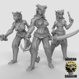 Tiefling Pirate Set 1 Miniature | Set of 3 - Tabletop RPG & D&D miniature. Perfect for wargaming & collectors