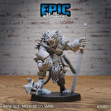 Tiger Folk Samurai Miniature | 3580 - Tabletop RPG & D&D miniature. Perfect for wargaming & collectors