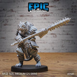 Tiger Folk Samurai Miniature | 3581 - Tabletop RPG & D&D miniature. Perfect for wargaming & collectors