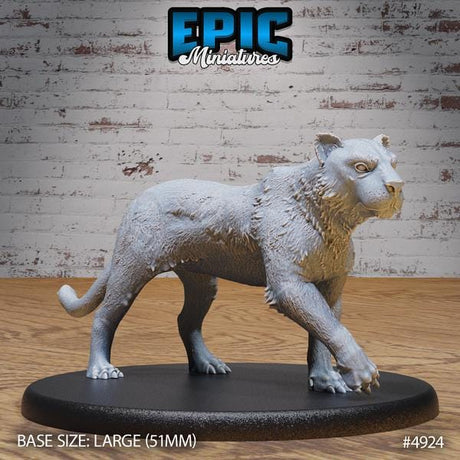 Tiger Miniature | 4924 - Tabletop RPG & D&D miniature. Perfect for wargaming & collectors
