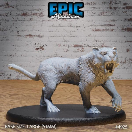 Tiger Miniature | 4925 - Tabletop RPG & D&D miniature. Perfect for wargaming & collectors