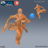 Time Wizard Miniature | C - Tabletop RPG & D&D miniature. Perfect for wargaming & collectors