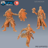 Time Wizard Miniature | Set of 3 - Tabletop RPG & D&D miniature. Perfect for wargaming & collectors