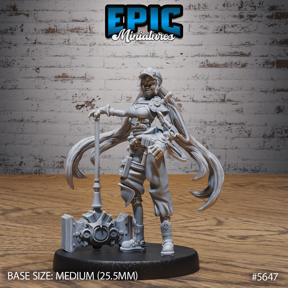 Tinkerer Bethy Miniature | A - Tabletop RPG & D&D miniature. Perfect for wargaming & collectors