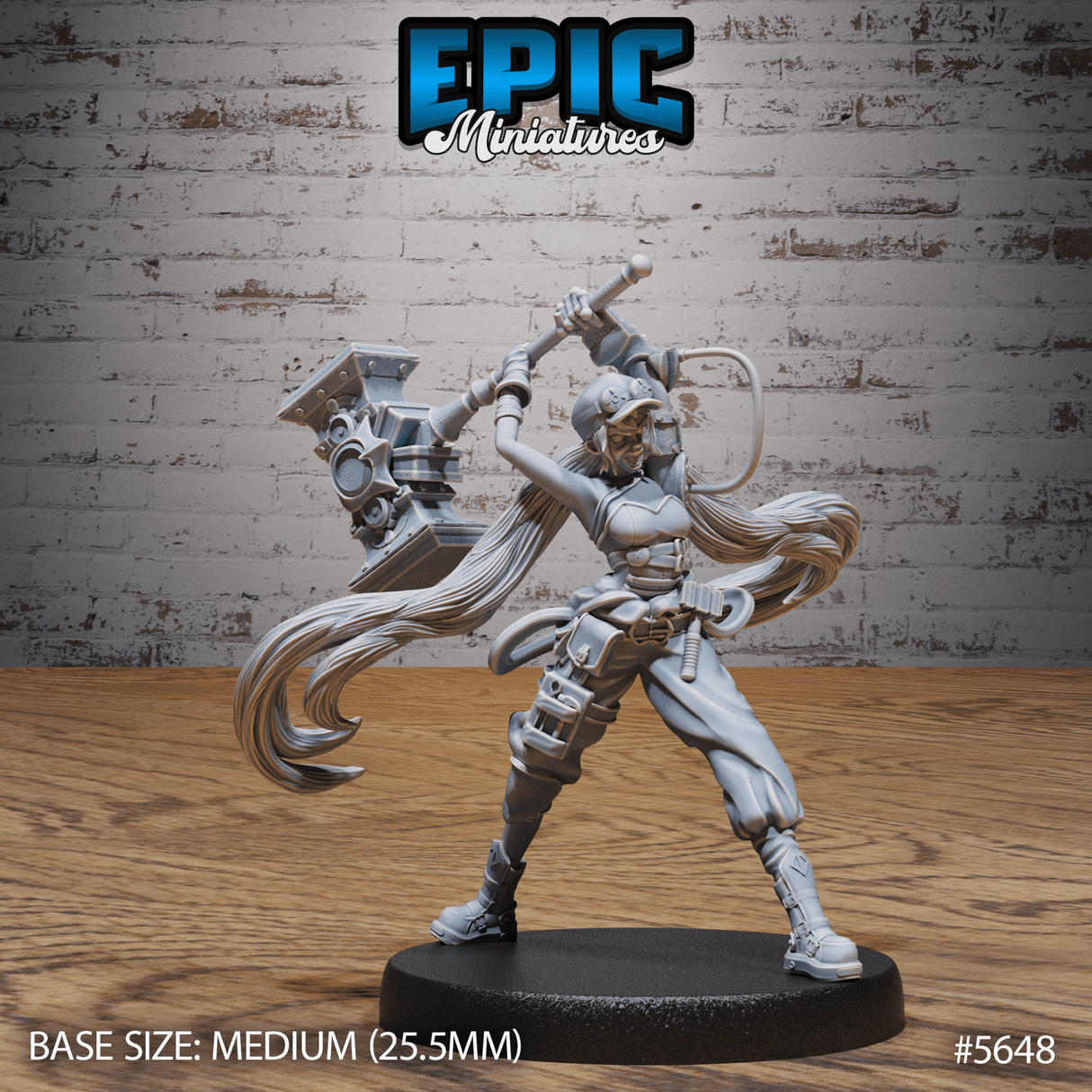 Tinkerer Bethy Miniature | B - Tabletop RPG & D&D miniature. Perfect for wargaming & collectors