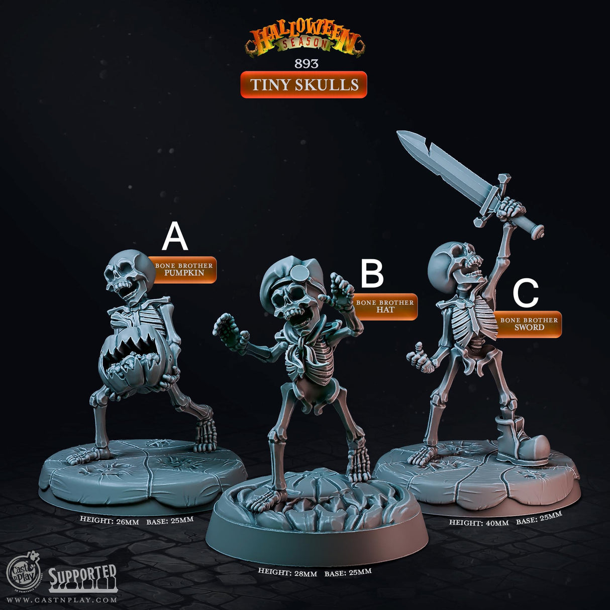 Tiny Terrors Miniature | A - Tabletop RPG & D&D miniature. Perfect for wargaming & collectors