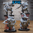Toad Folk Miniature | Set of 4 - Tabletop RPG & D&D miniature. Perfect for wargaming & collectors