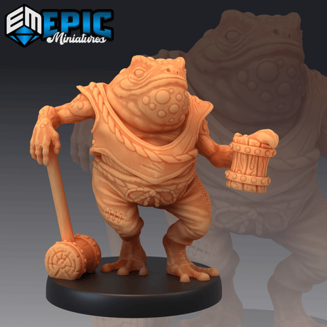 Toad Frog Miniature | C - Tabletop RPG & D&D miniature. Perfect for wargaming & collectors