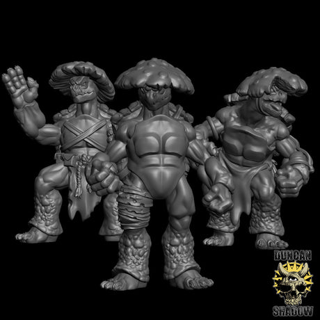 Tortles Miniature | Set of 3 - Tabletop RPG & D&D miniature. Perfect for wargaming & collectors